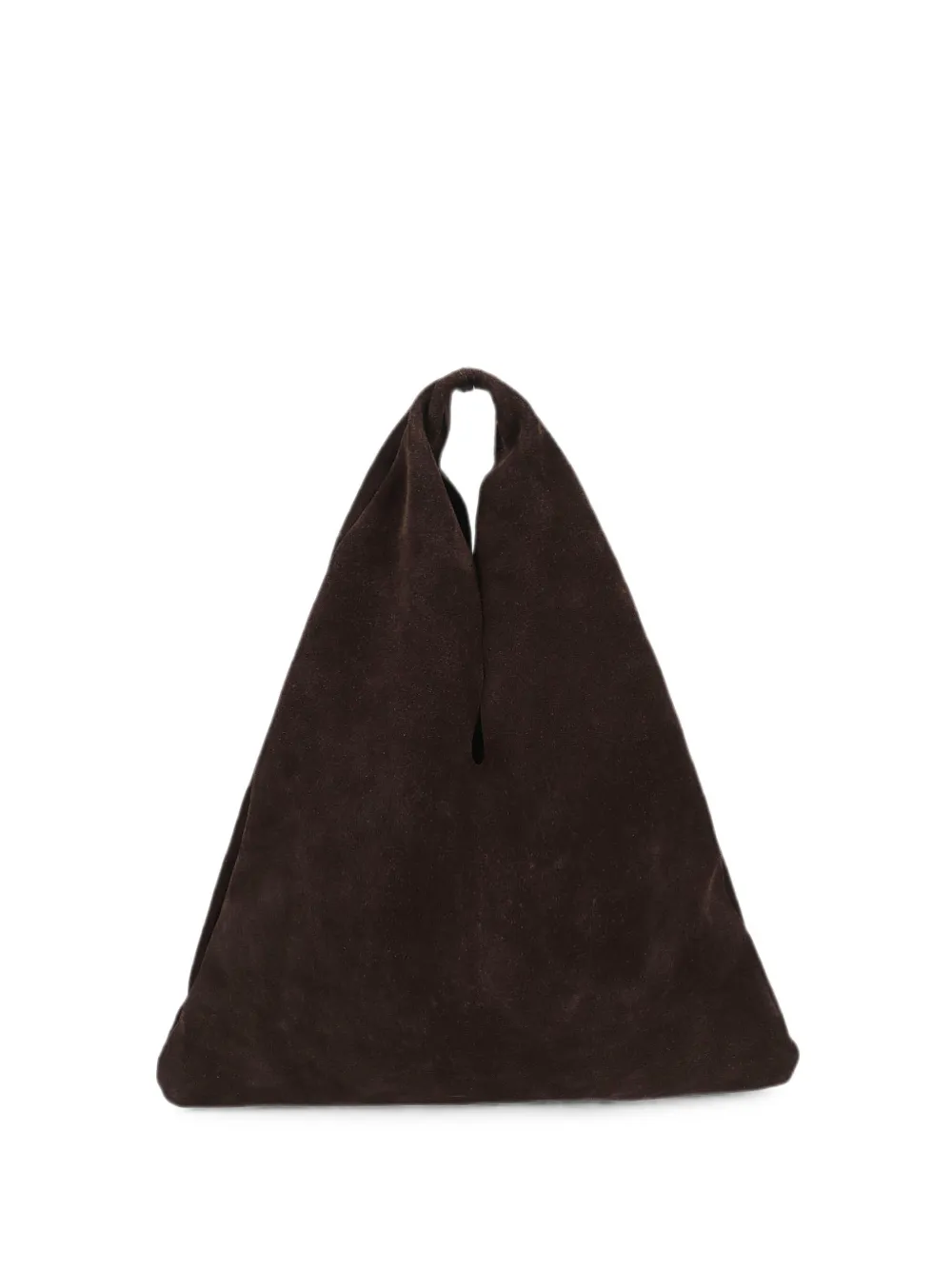 Manebi Suede Slouchy Shoulder Bag In Brown