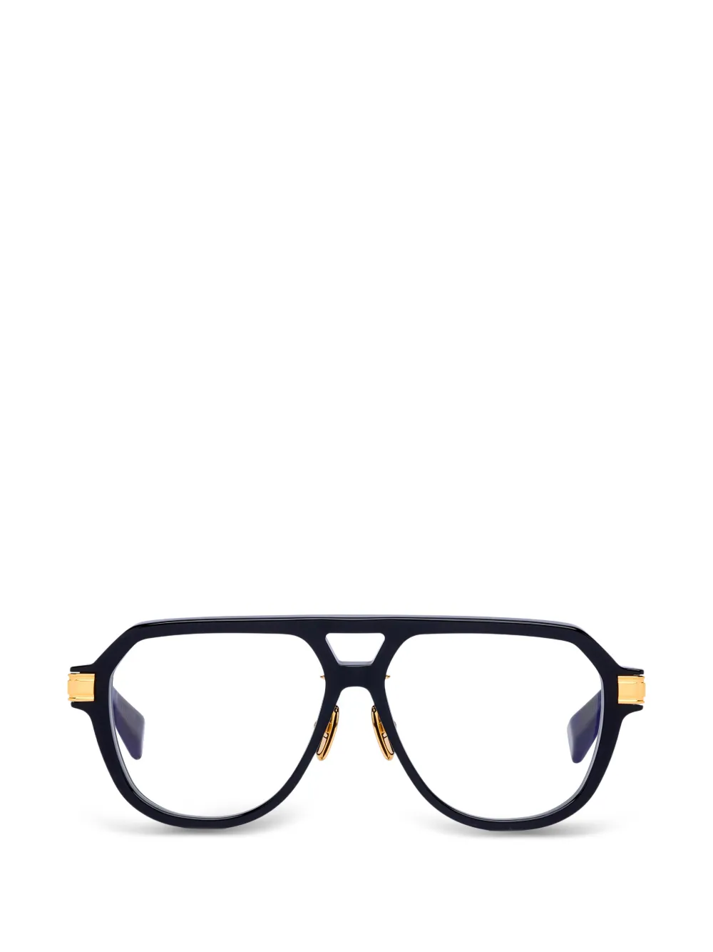 Balmain Eyewear Francoise geometric-frame glasses - Nero