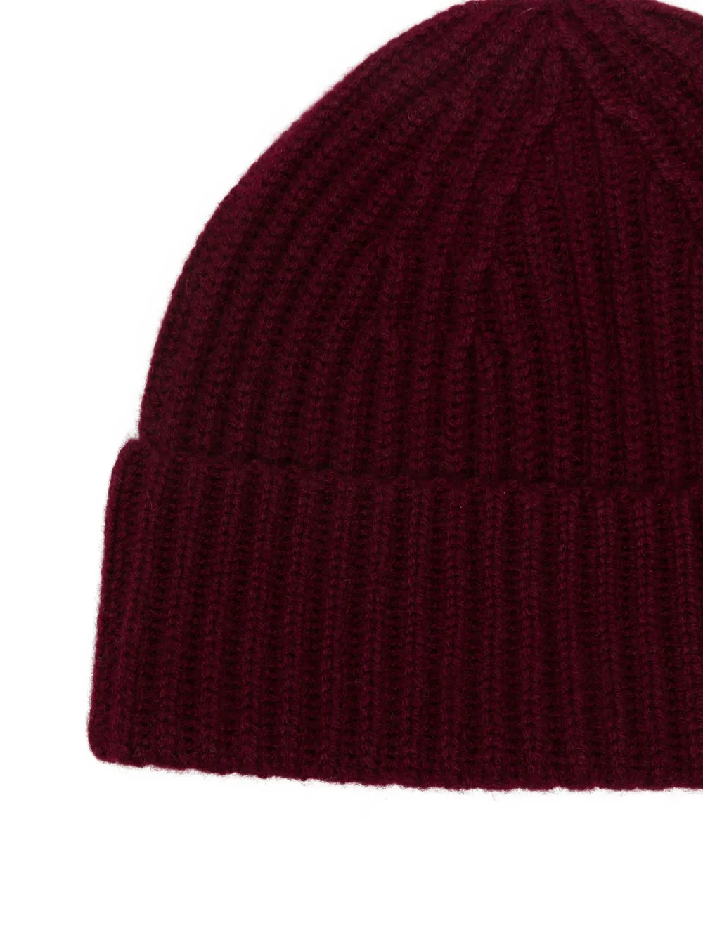 Lisa Yang Martigny ribgebreide muts Rood