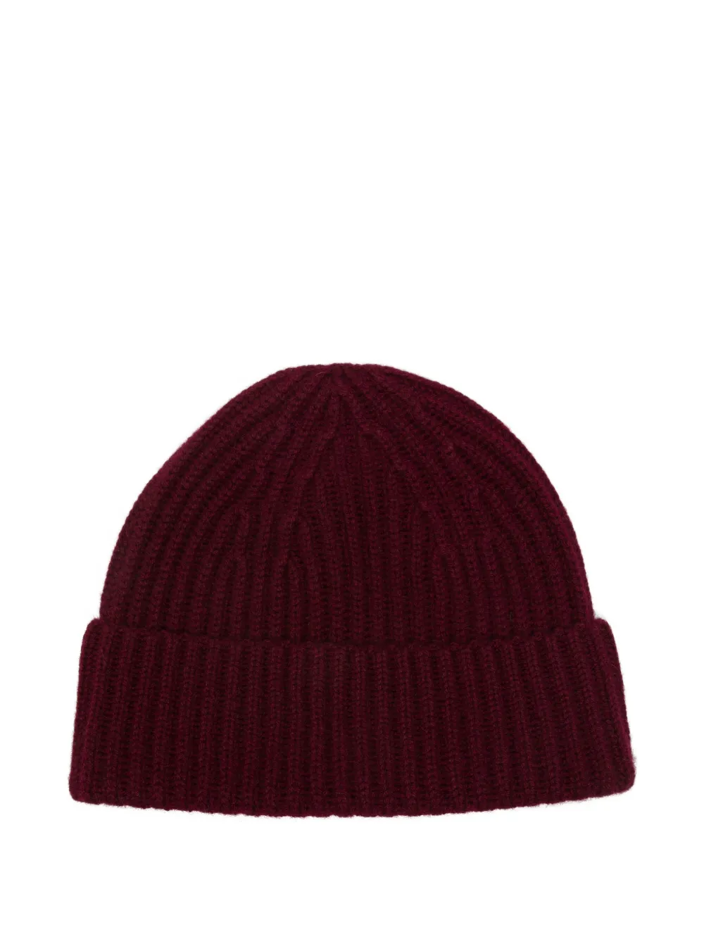 Lisa Yang Gerippte Martigny Strick-Beanie - Rot