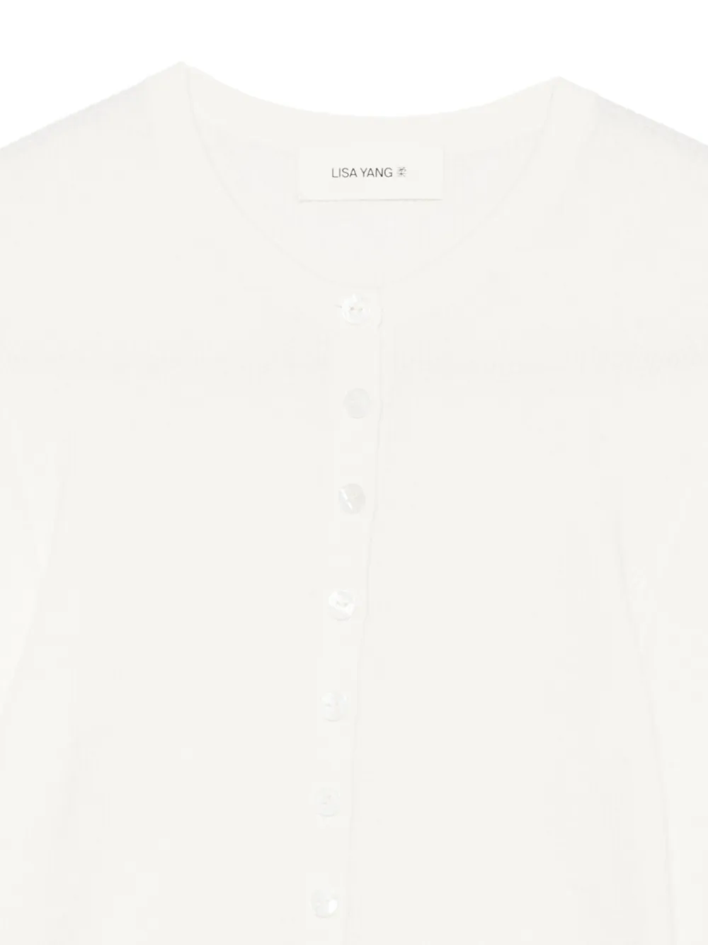Lisa Yang Airi T-shirt met lange mouwen Wit