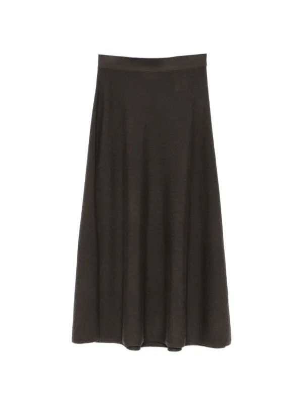 Lisa Yang Torie Midi Skirt in Brown