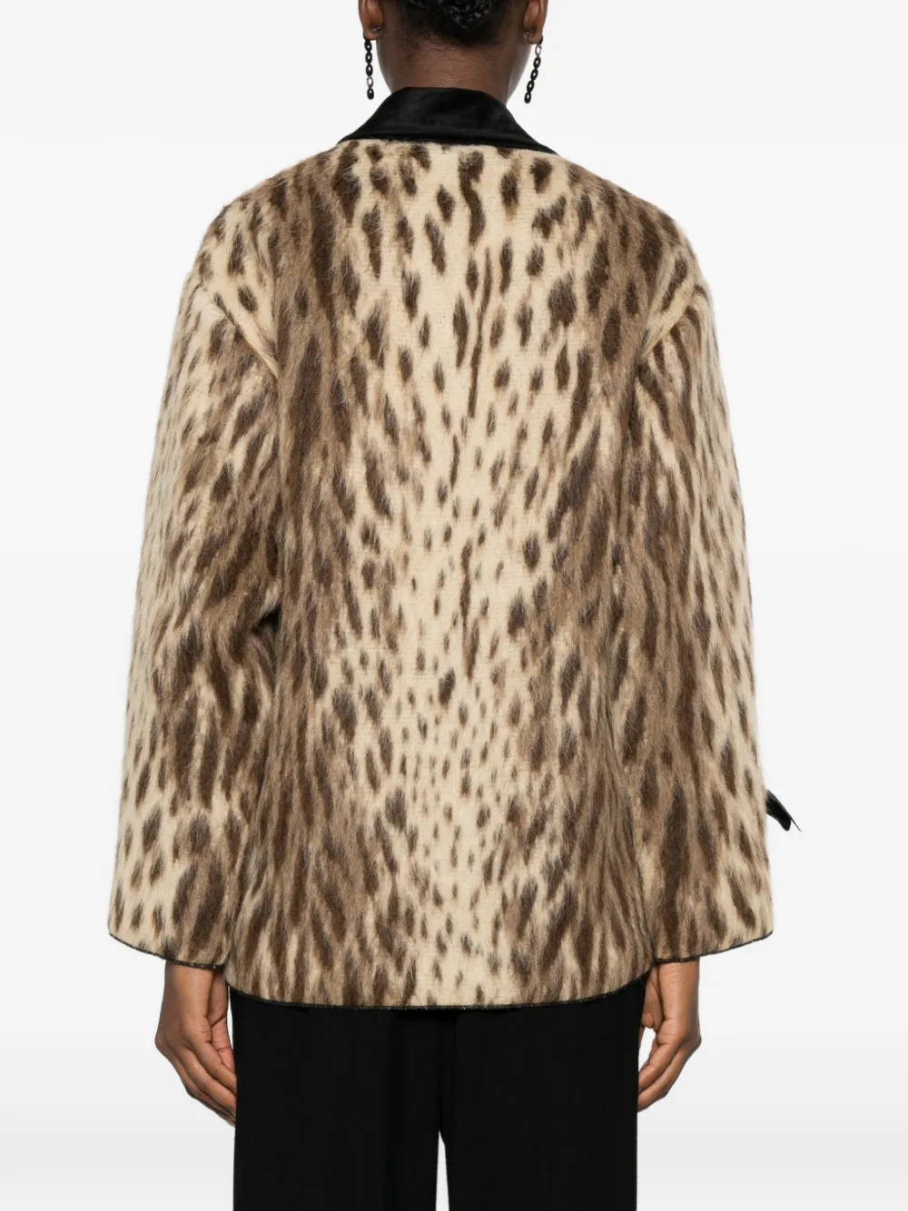 Forte Jas met luipaardprint Beige