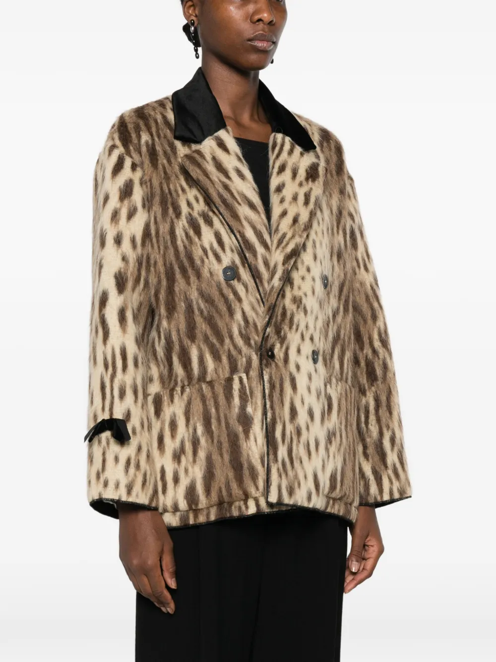 Forte Jas met luipaardprint Beige