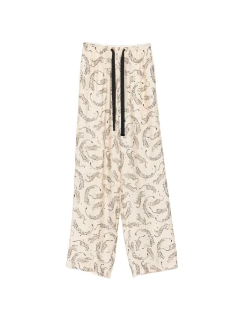 Forte Forte pantalones palazzo con estampado de leopardo