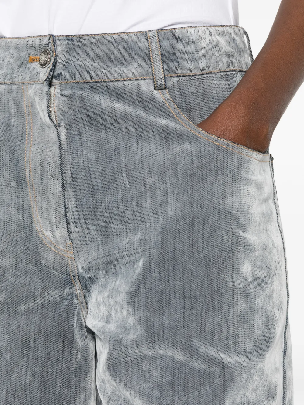 Forte Broek met fluwelen afwerking Grijs