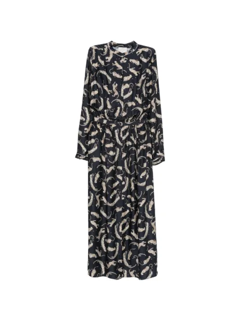 Forte Forte vestido midi con estampado de leopardo