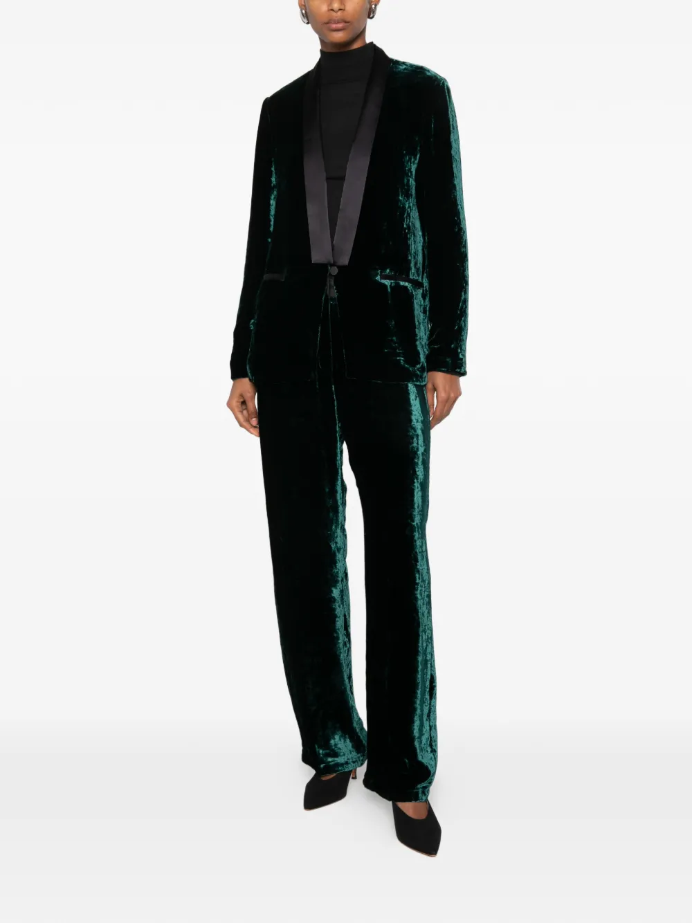 Forte Fluwelen broek Groen