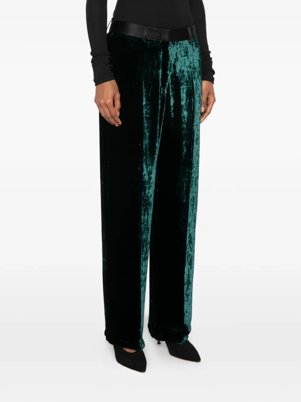 Forte Fluwelen broek Groen