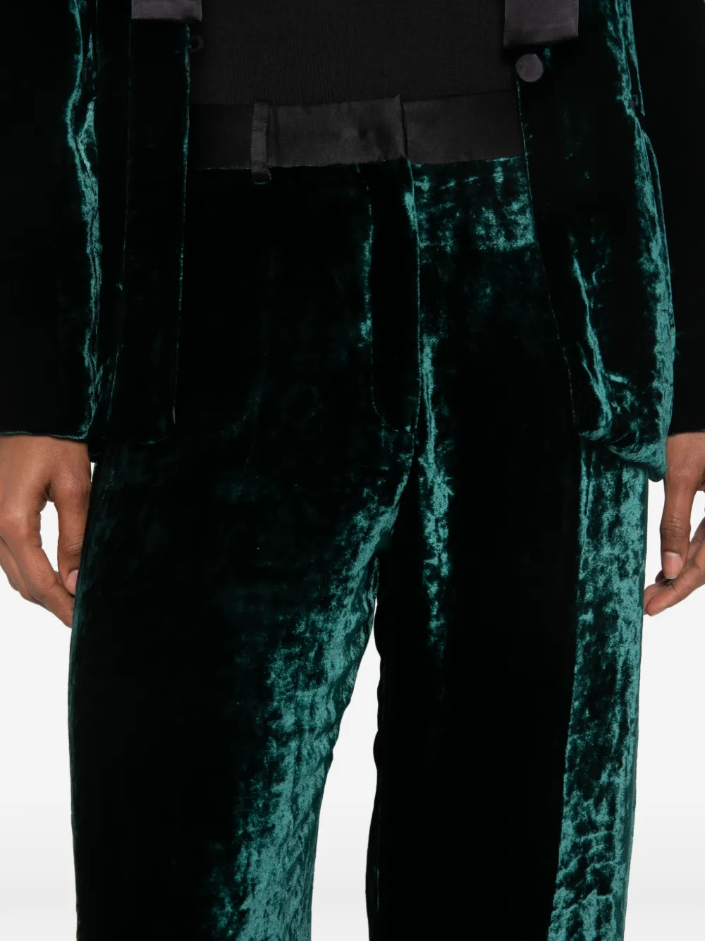 Forte Fluwelen broek Groen