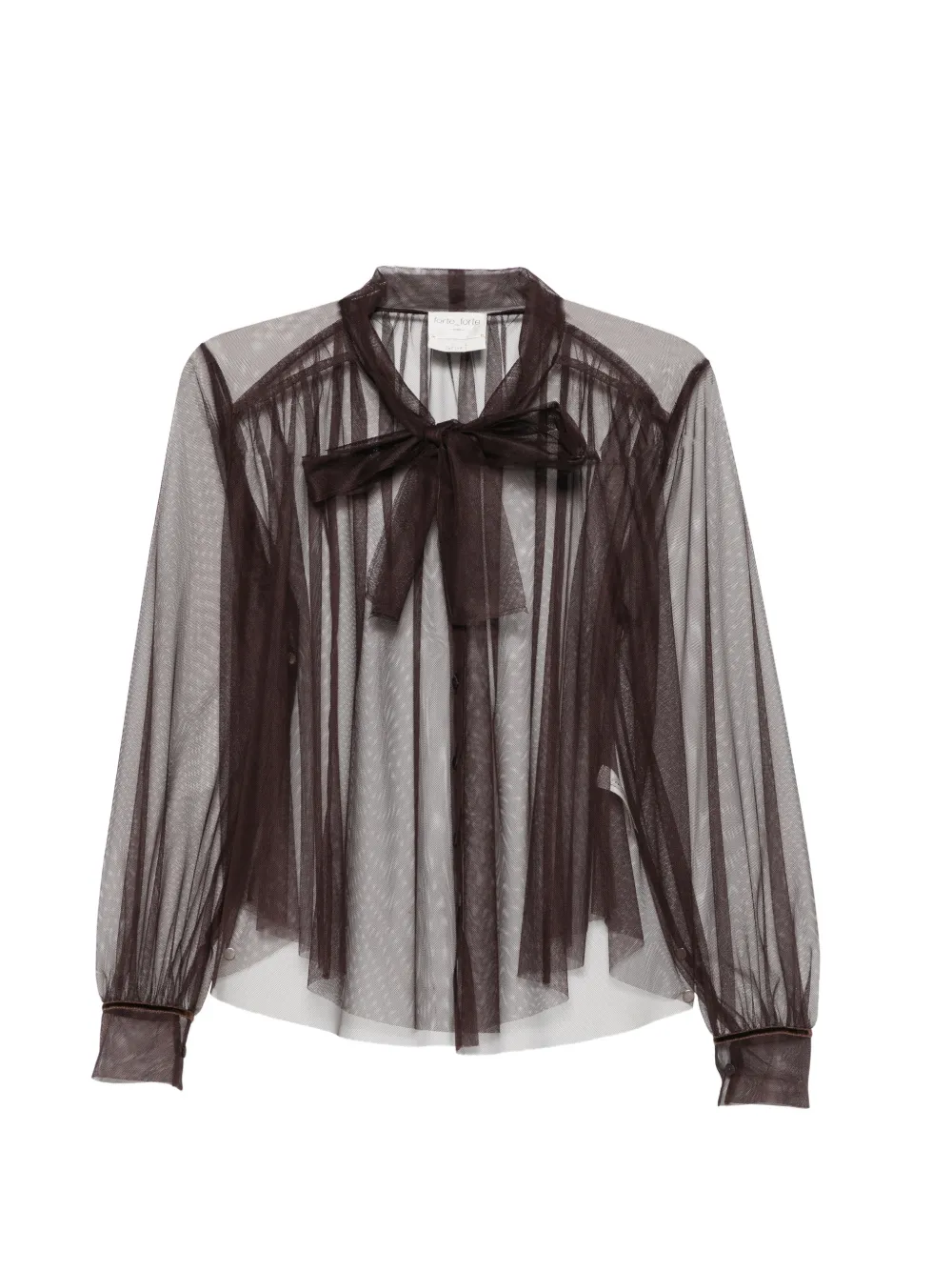Forte Forte Semi-transparentes Hemd - Braun
