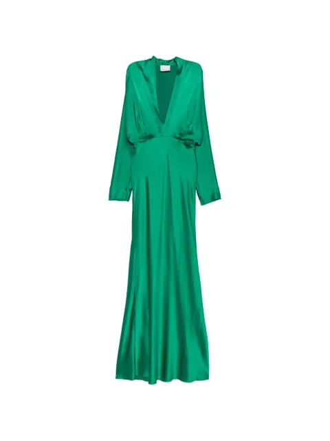 Forte Forte vestido plisado con efecto satinado