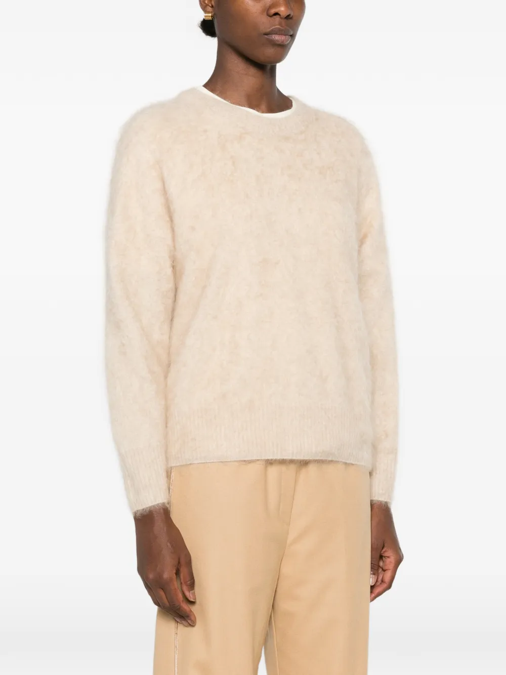 Forte Gebreide trui Beige