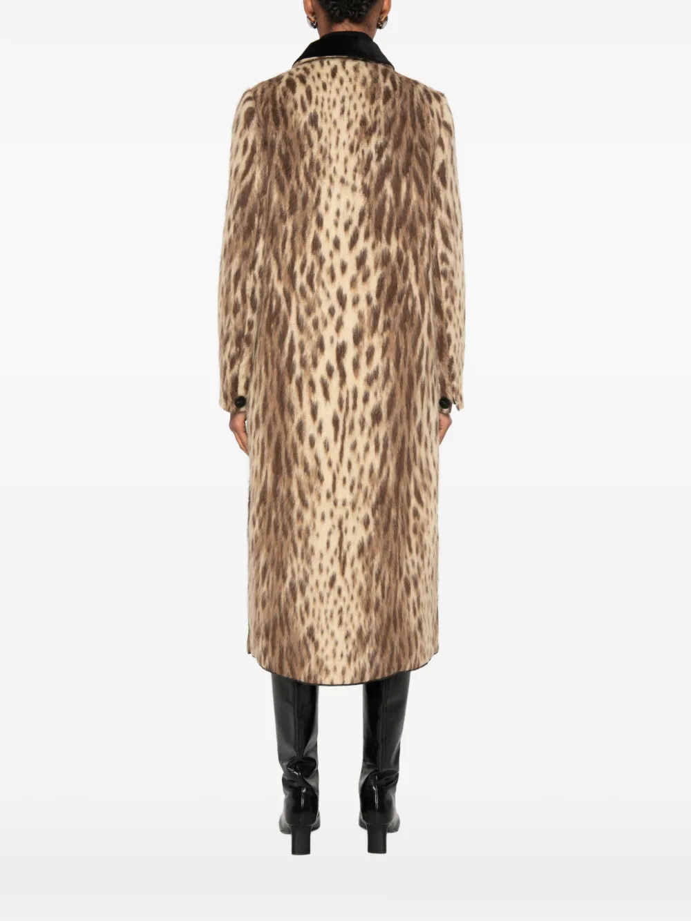 Forte Royal Leopard jas van imitatiebont Beige