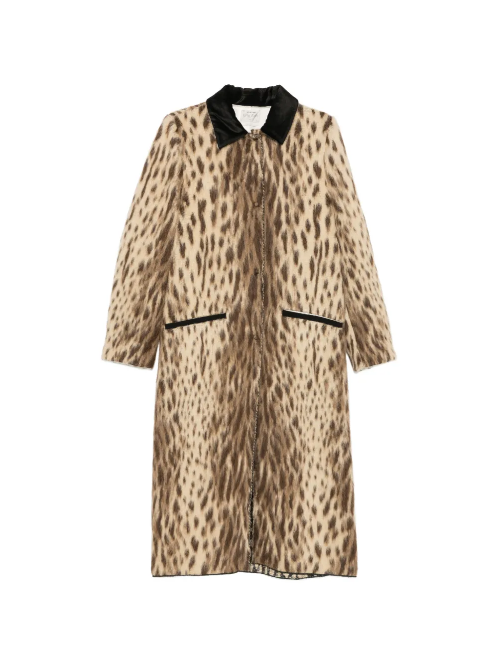 Forte Forte Mantel mit Animal-Print - Nude
