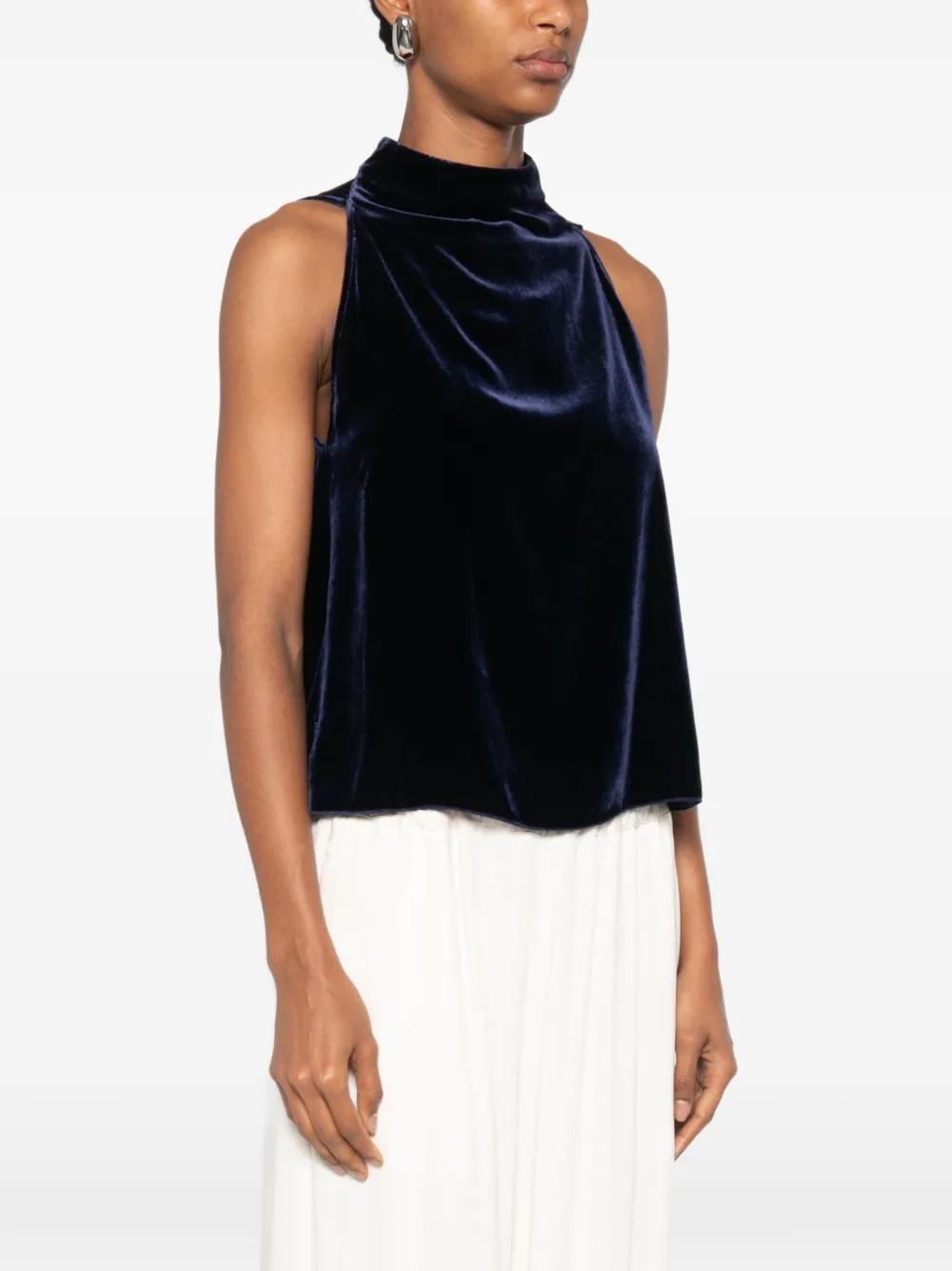 Forte Fluwelen top Blauw