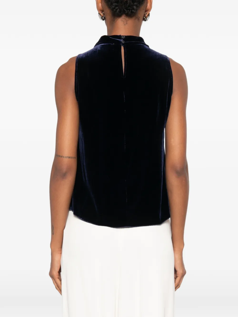 Forte Fluwelen top Blauw
