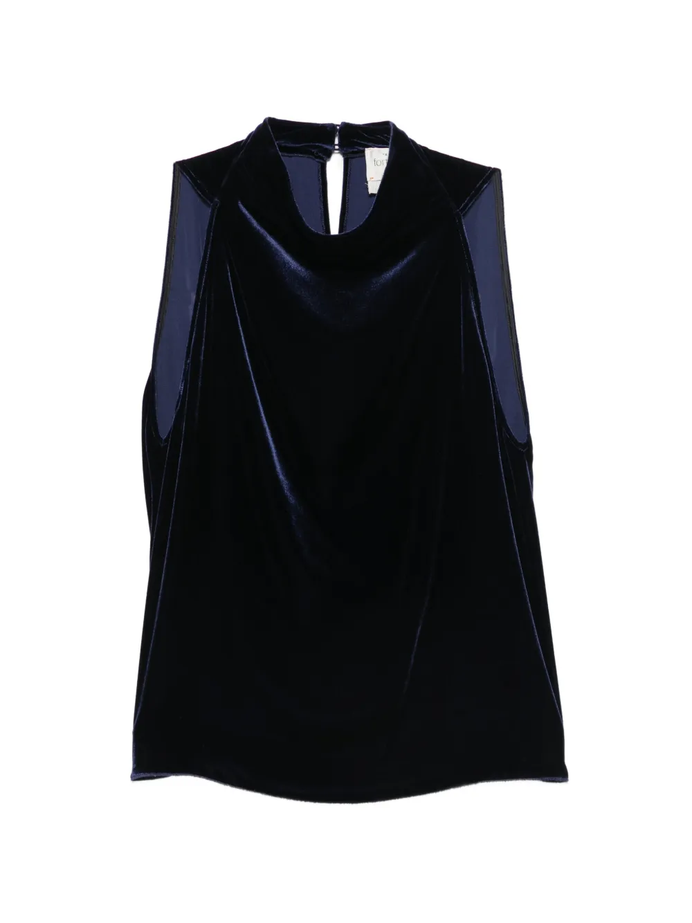 Forte Forte Top in velluto - Blu