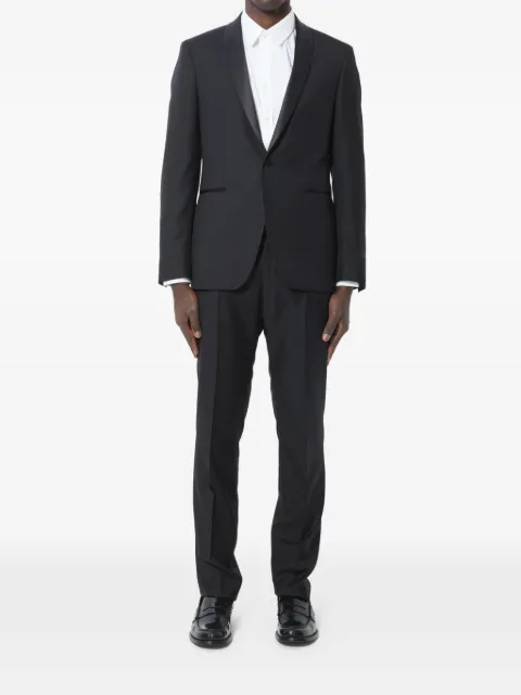 Tagliatore Super 110s satin-lapel wool suit