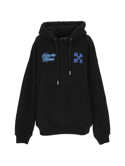 Off-White logo-embroidered Arrows hoodie