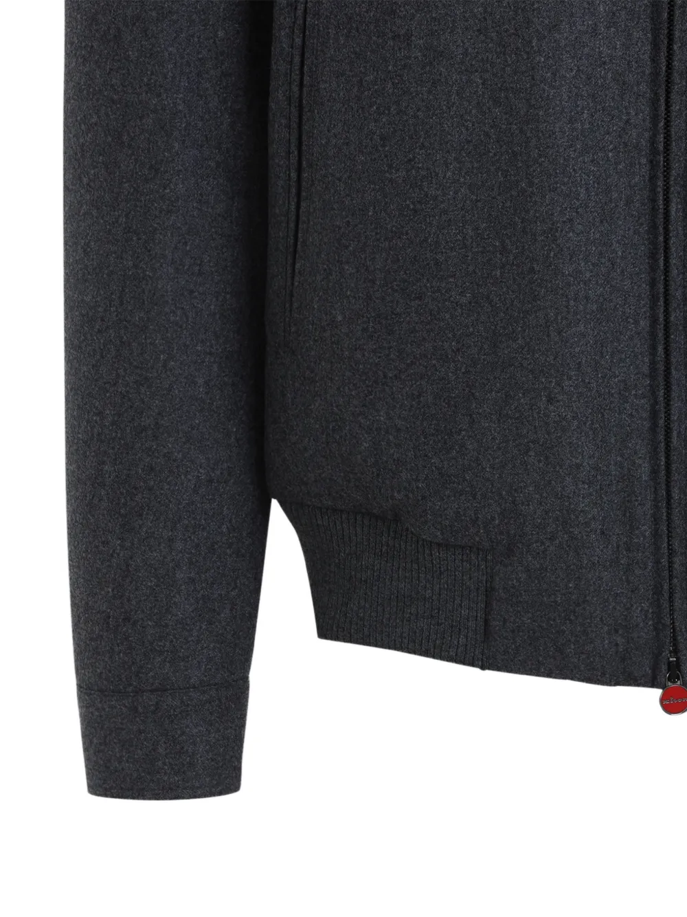 Kiton Jack met rits Grijs