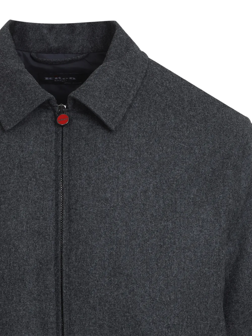Kiton Jack met rits Grijs