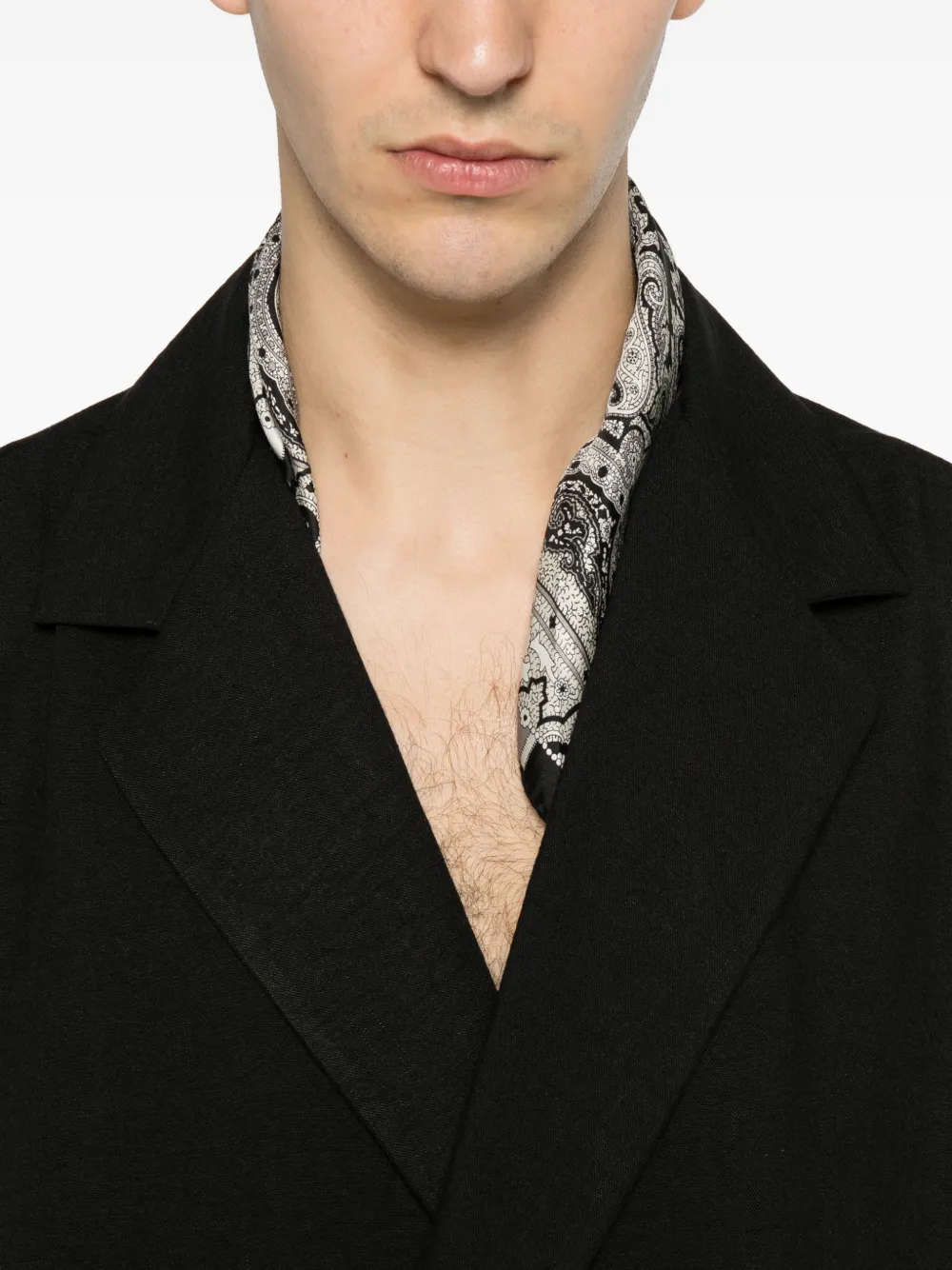 MARSEM Blazer met enkele rij knopen Zwart