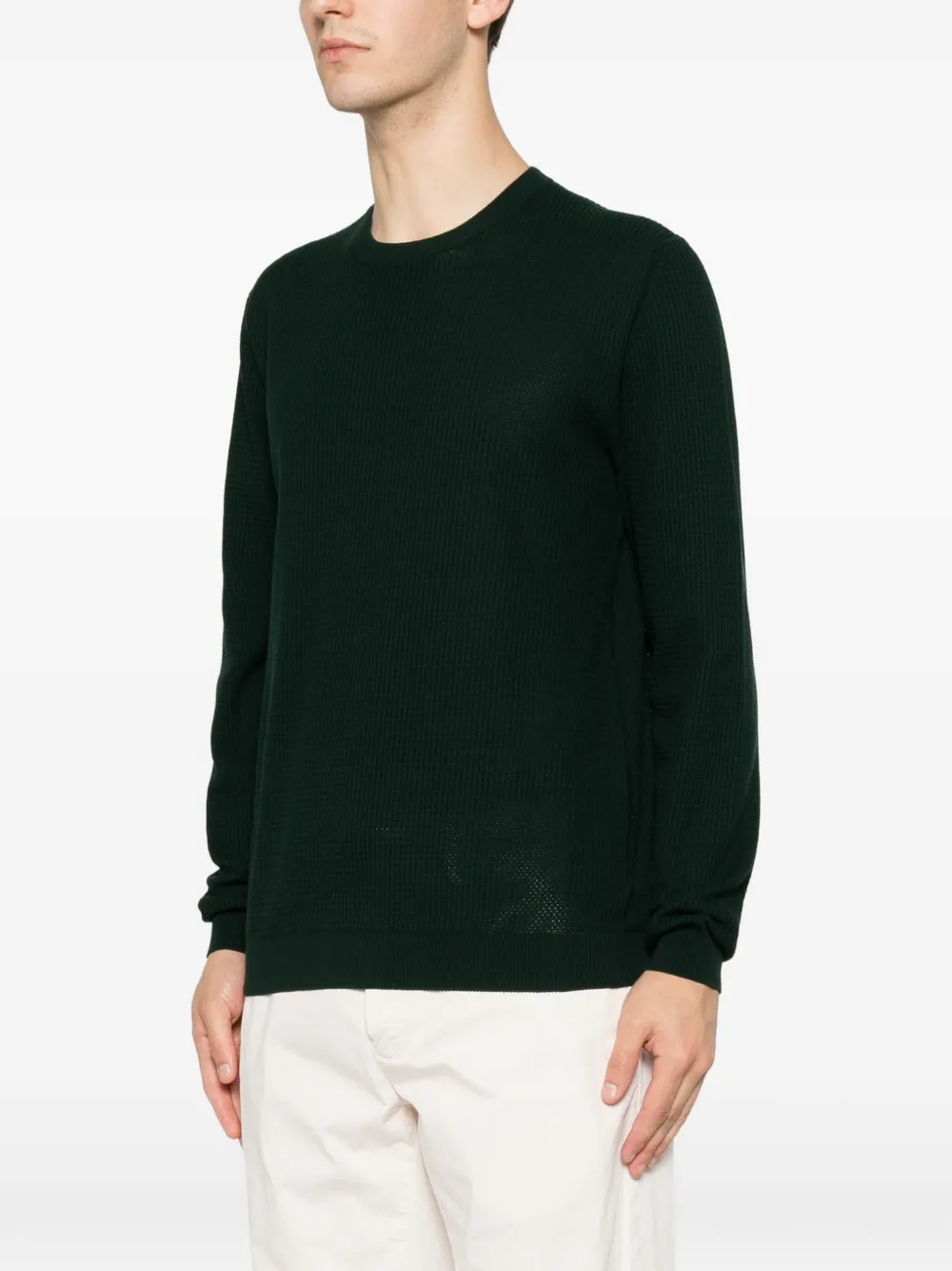 Zanone Trui met ronde hals Groen