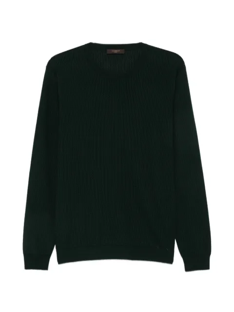 Zanone waffle-knit crew-neck sweater