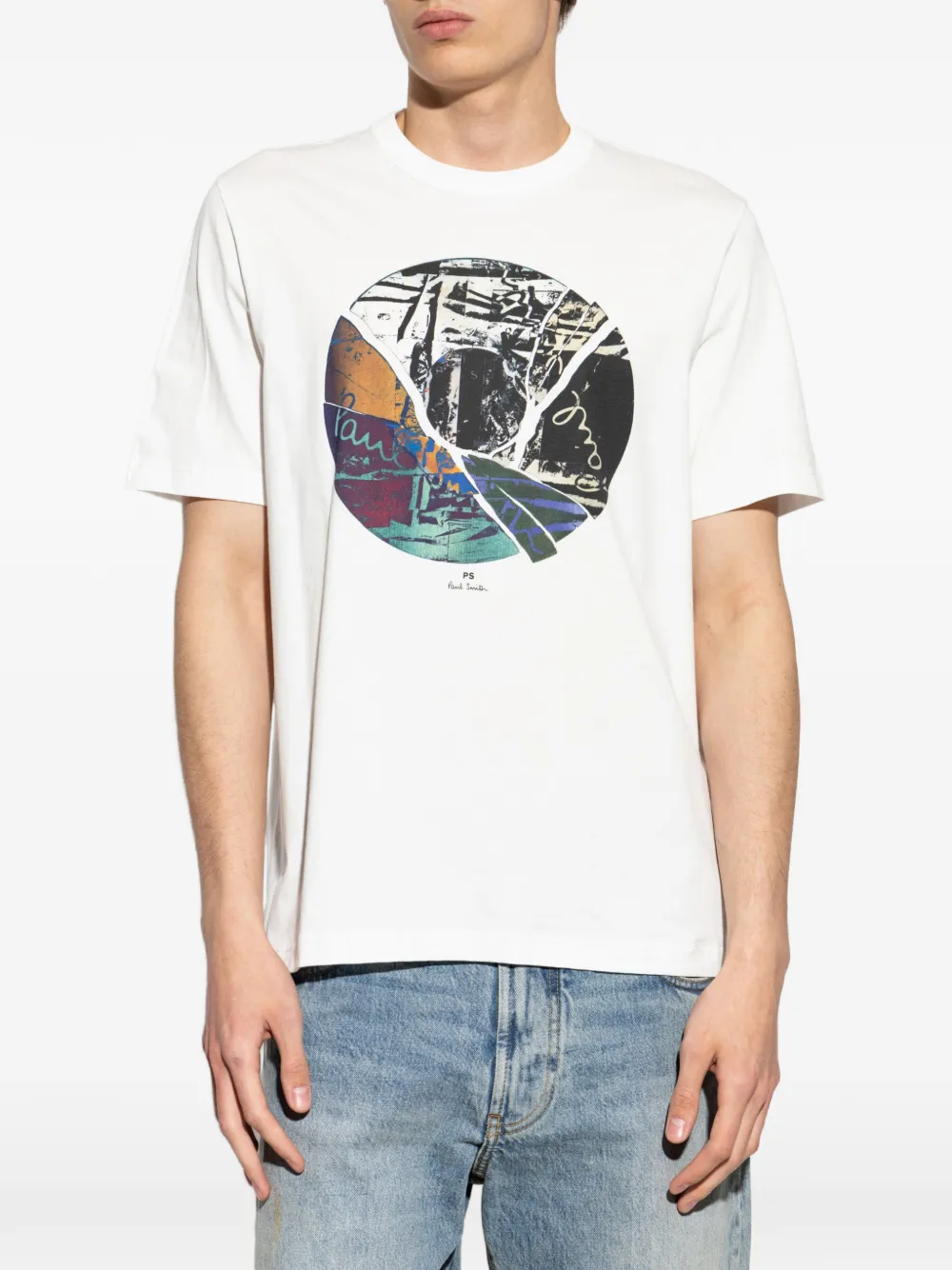 PS Paul Smith T-shirt met grafische print Wit