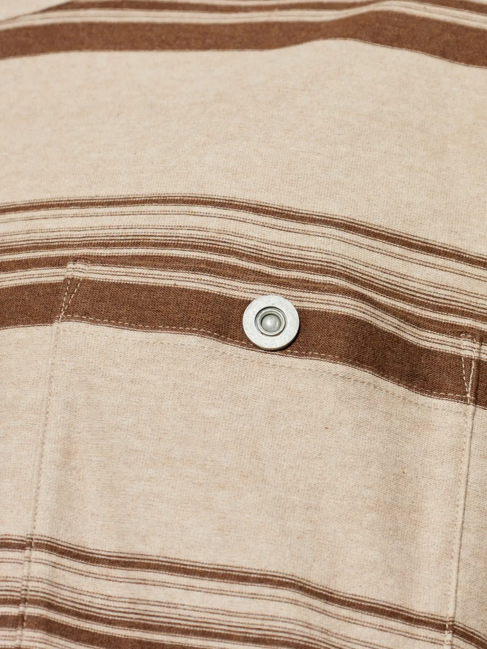 Comme des Garçons Homme T-shirt met borstzak Beige