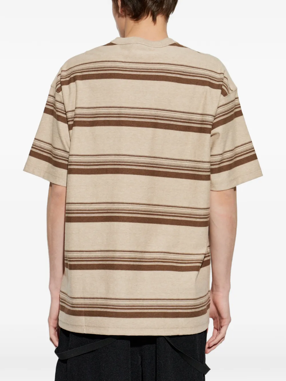 Comme des Garçons Homme T-shirt met borstzak Beige