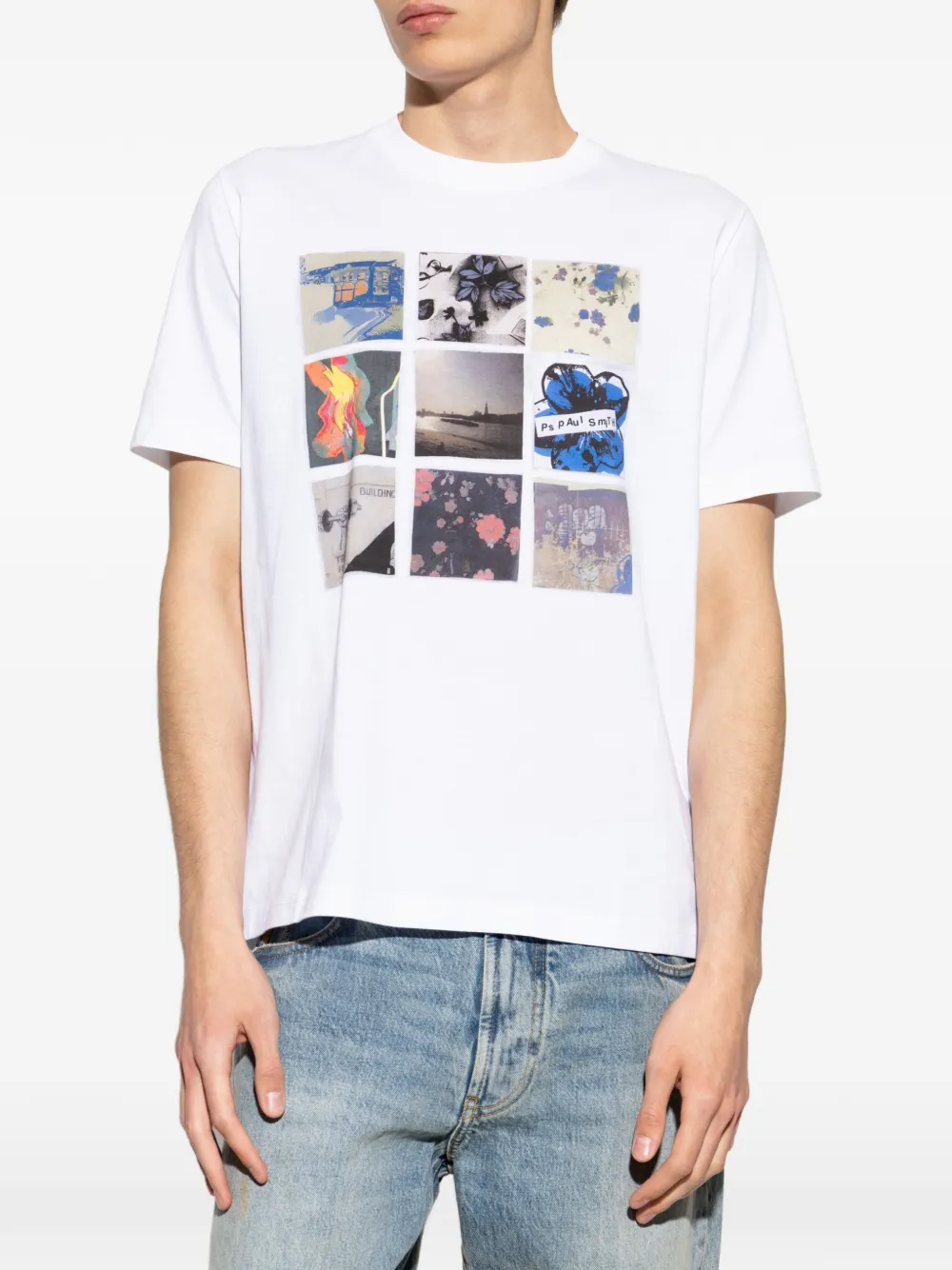 PS Paul Smith T-shirt met grafische print Wit