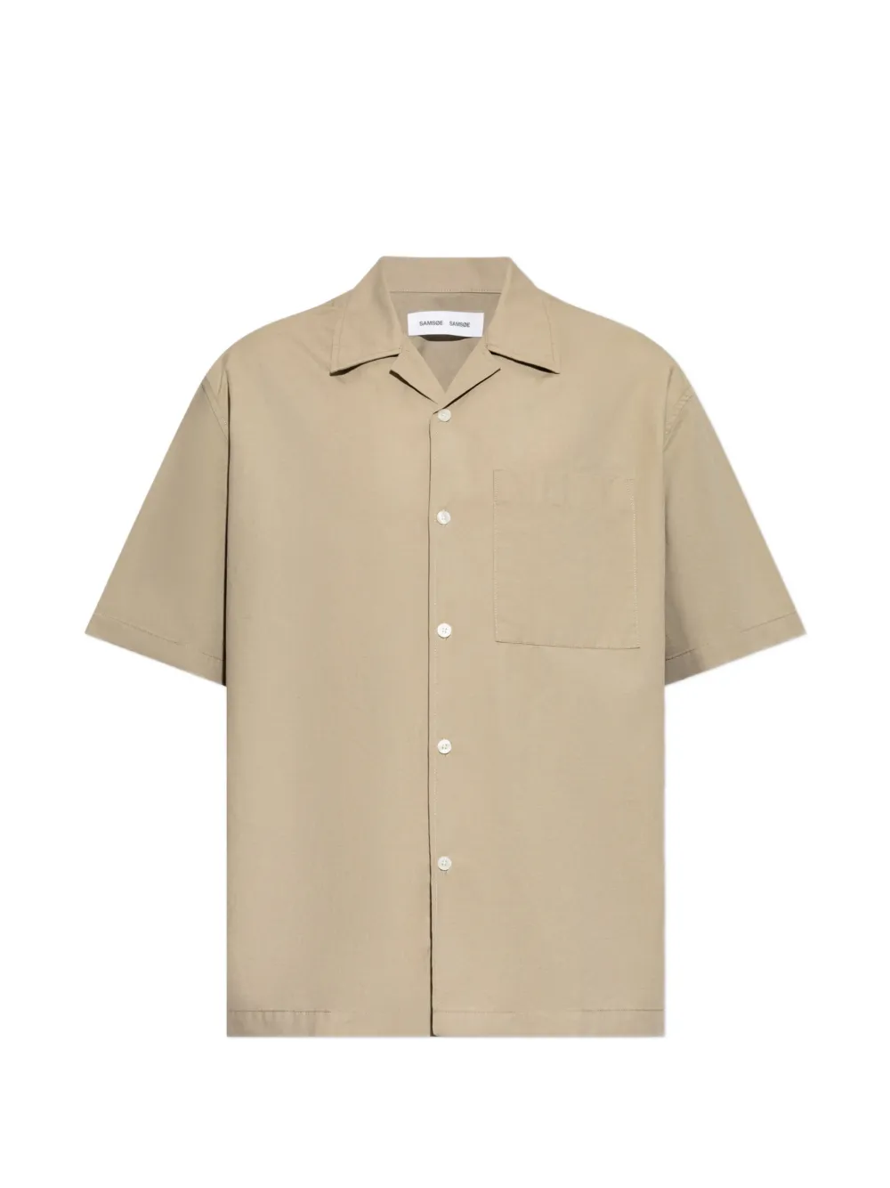 SAMSOE SAMSOE Saemerson short-sleeve shirt - Toni neutri