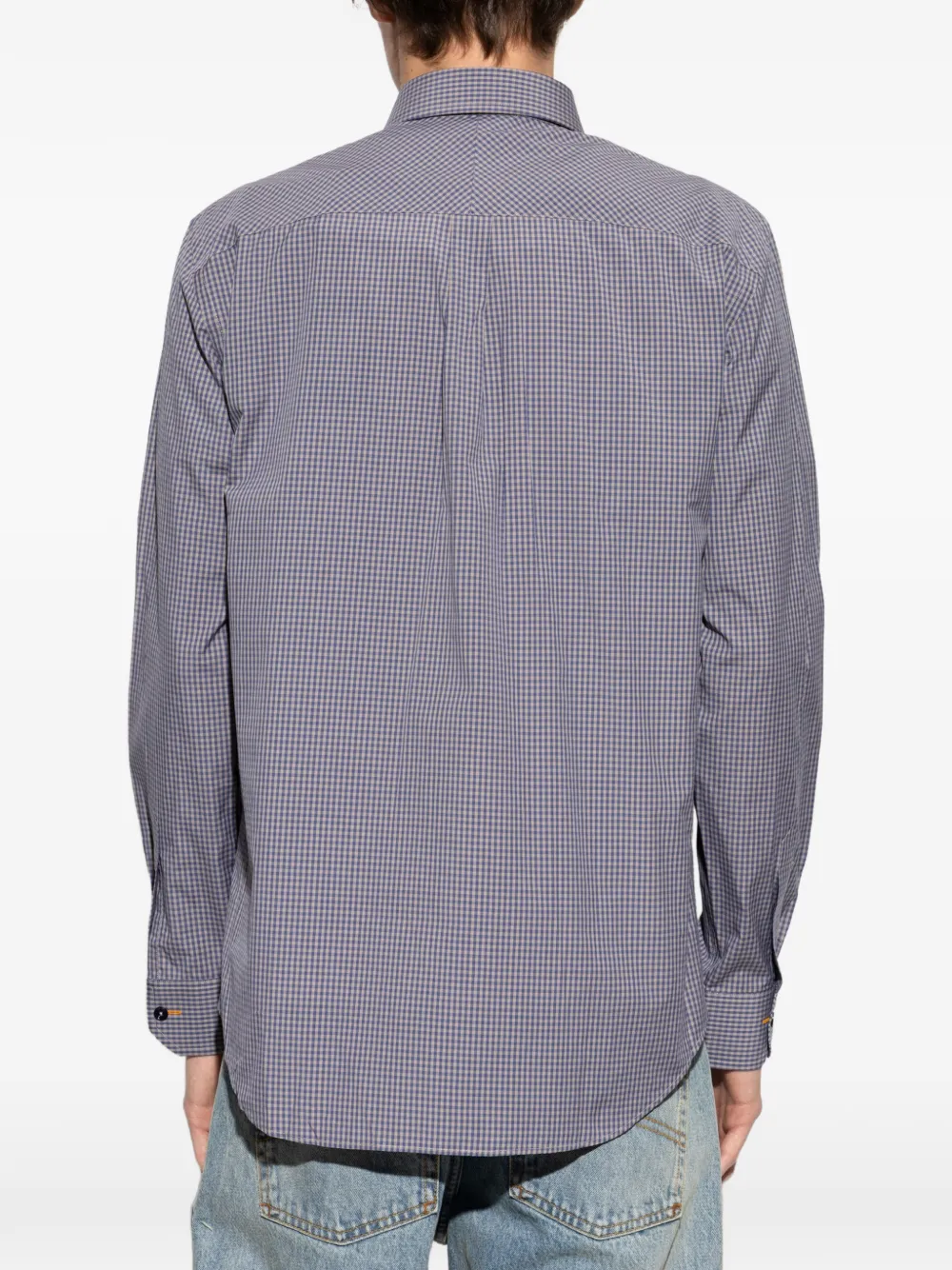 Paul Smith Geruit overhemd Paars