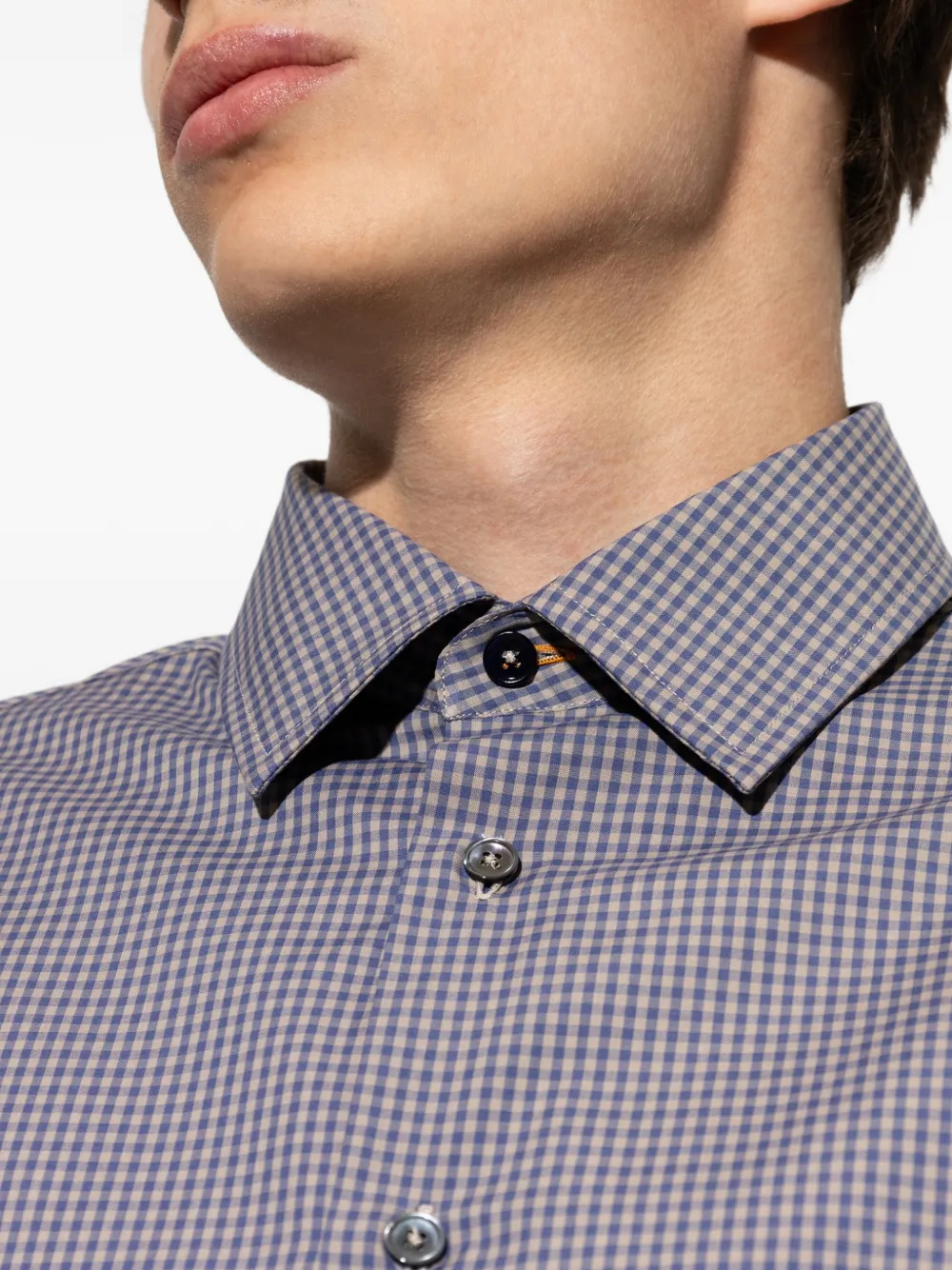 Paul Smith Geruit overhemd Paars