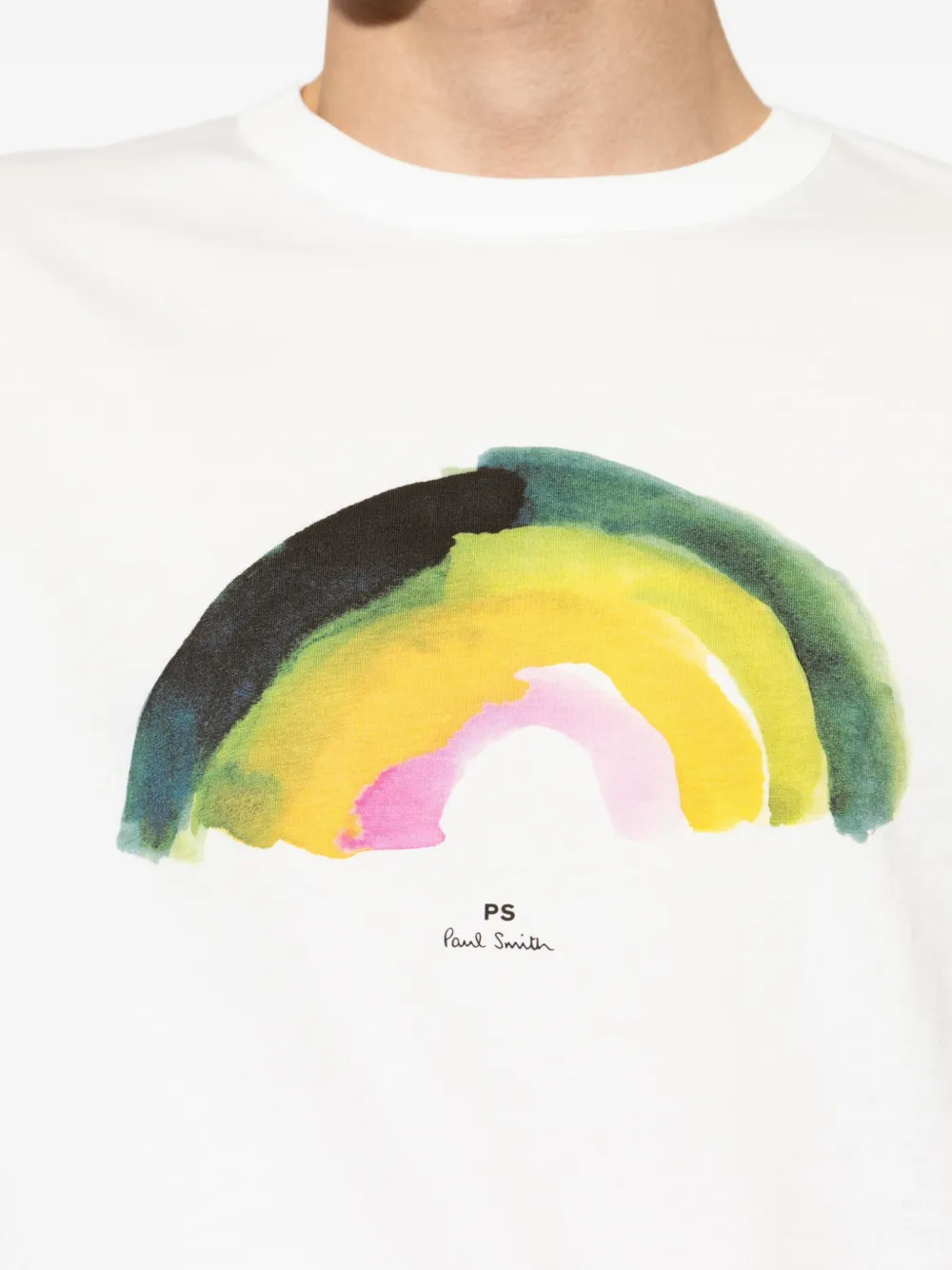PS Paul Smith T-shirt met grafische print Wit