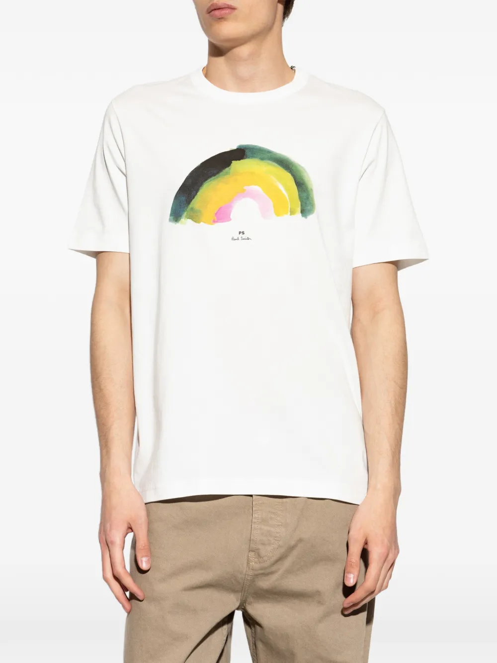 PS Paul Smith T-shirt met grafische print Wit