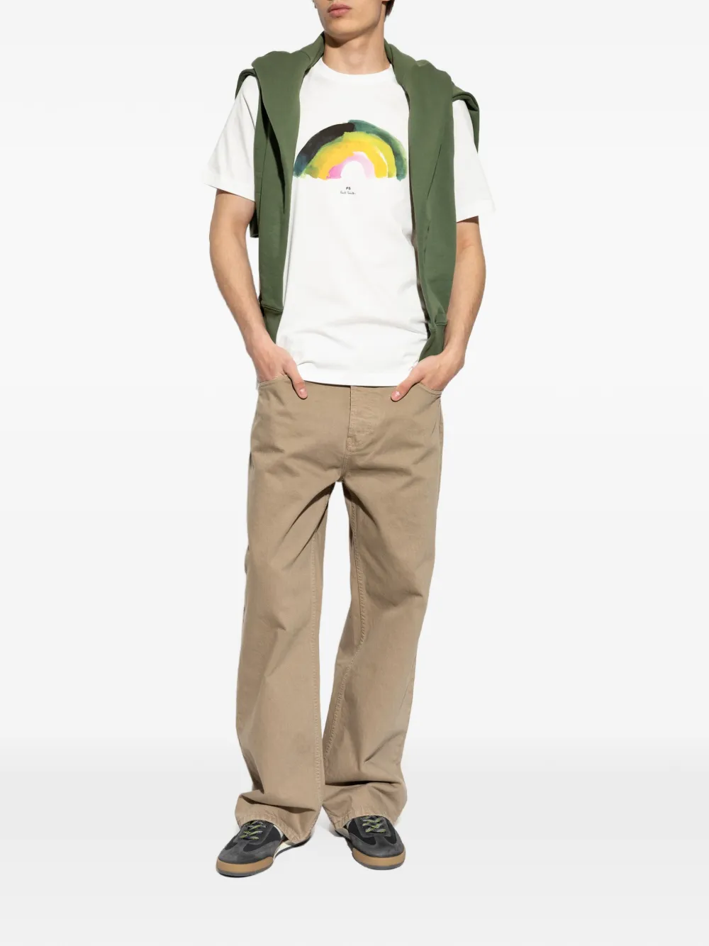 PS Paul Smith T-shirt met grafische print Wit