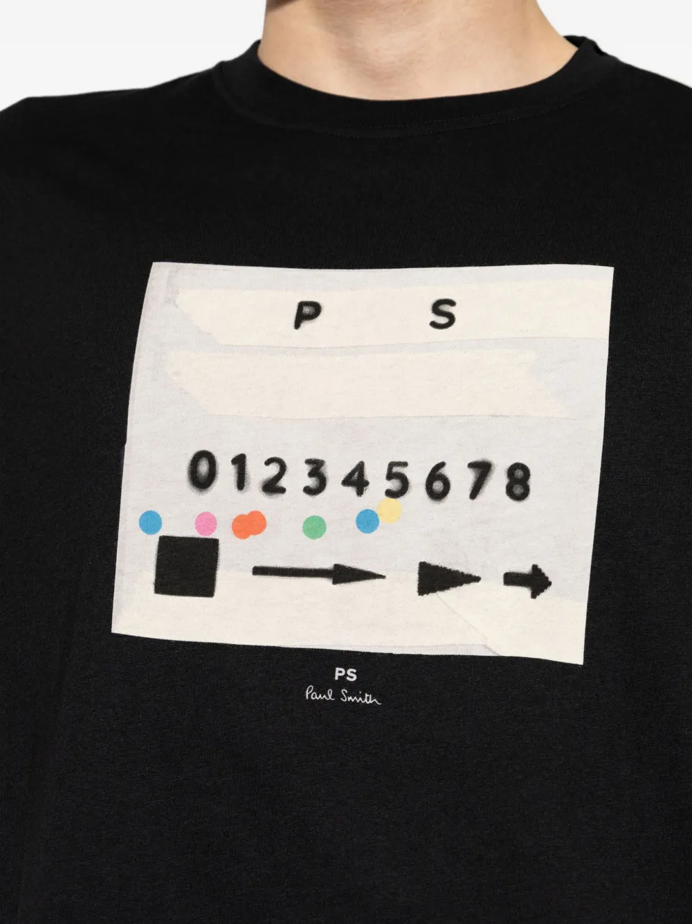 PS Paul Smith T-shirt met grafische print Zwart