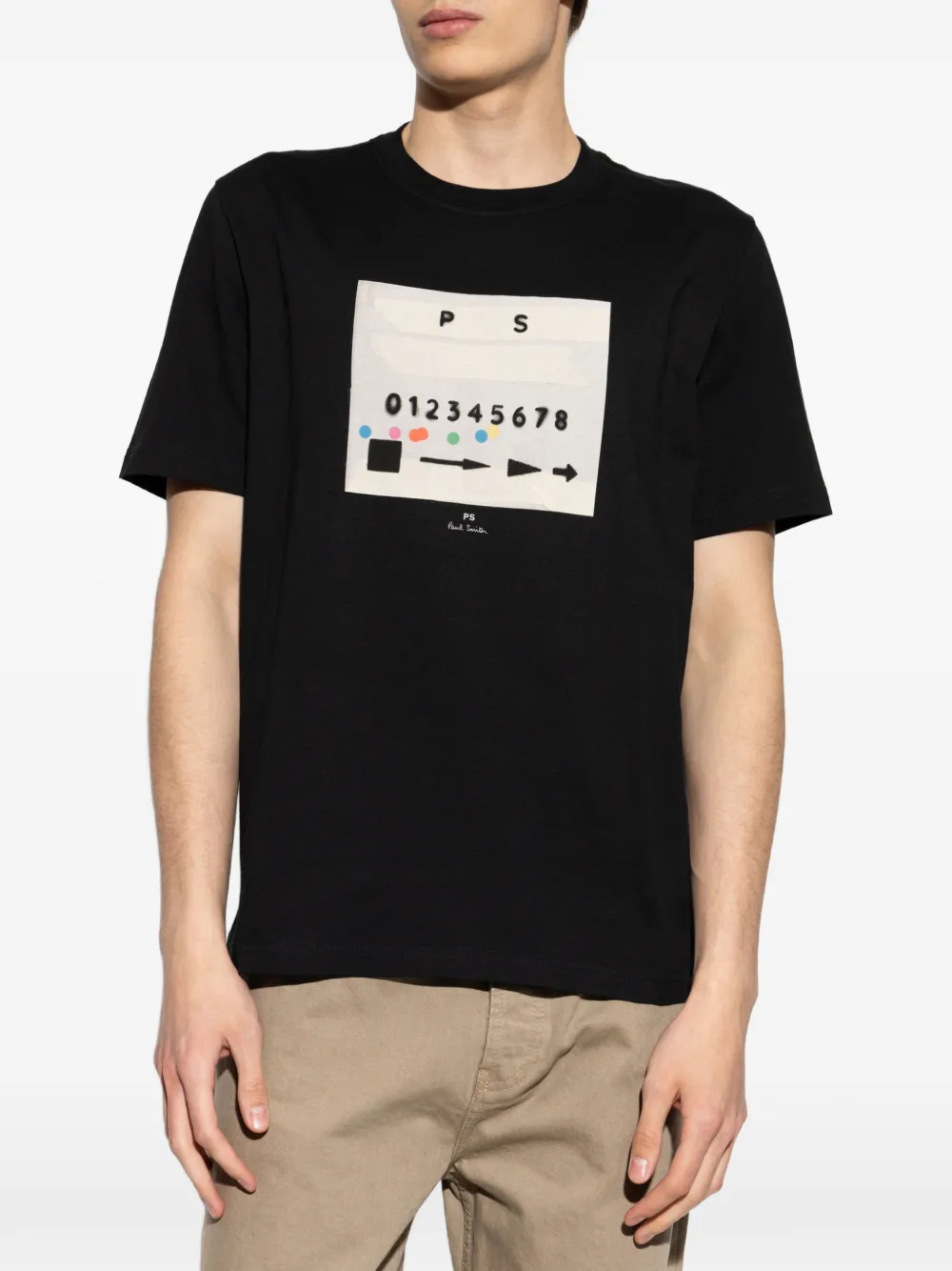 PS Paul Smith T-shirt met grafische print Zwart