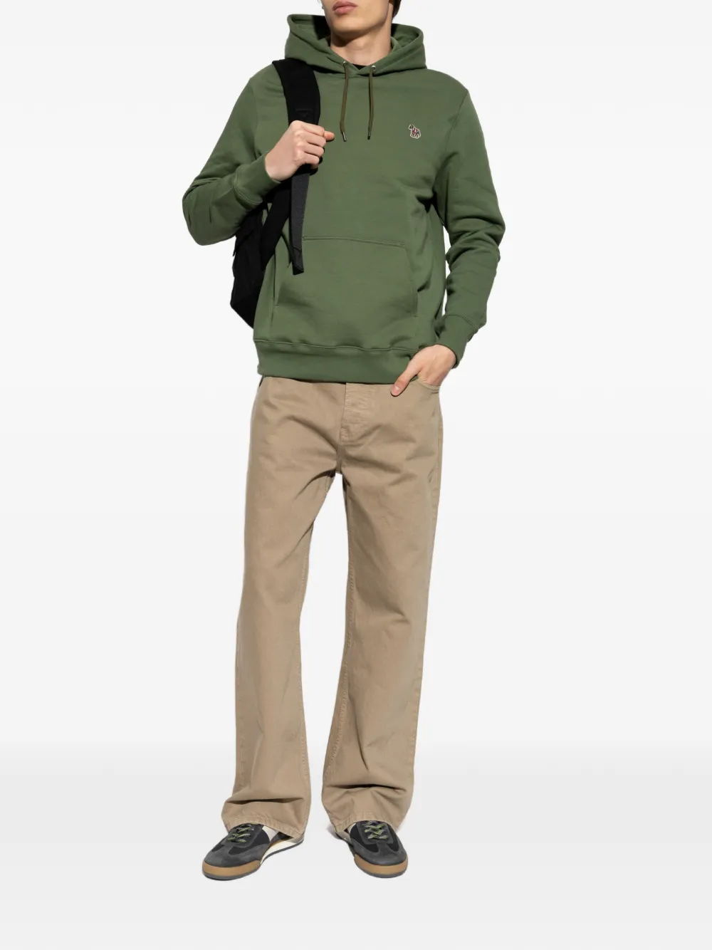 PS Paul Smith Hoodie met zebrapatch Groen