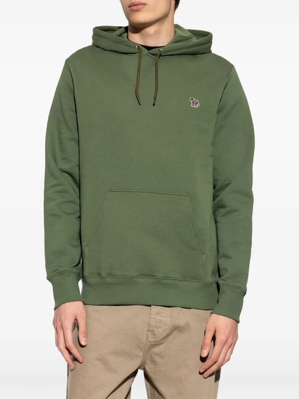 PS Paul Smith Hoodie met zebrapatch Groen