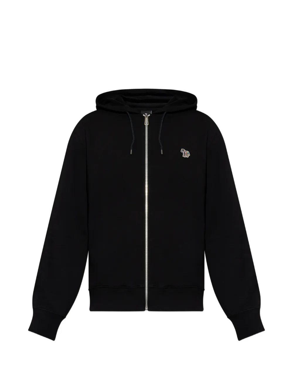 PS Paul Smith Zebra-patch zip-up hoodie - Nero