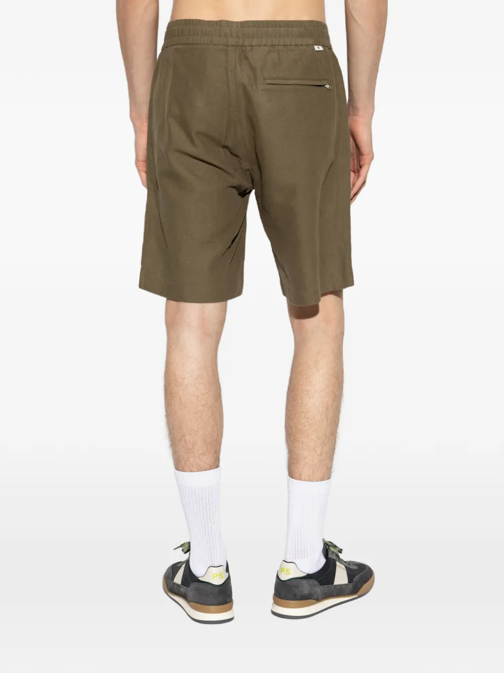 SAMSOE Smith shorts met elastische tailleband Groen