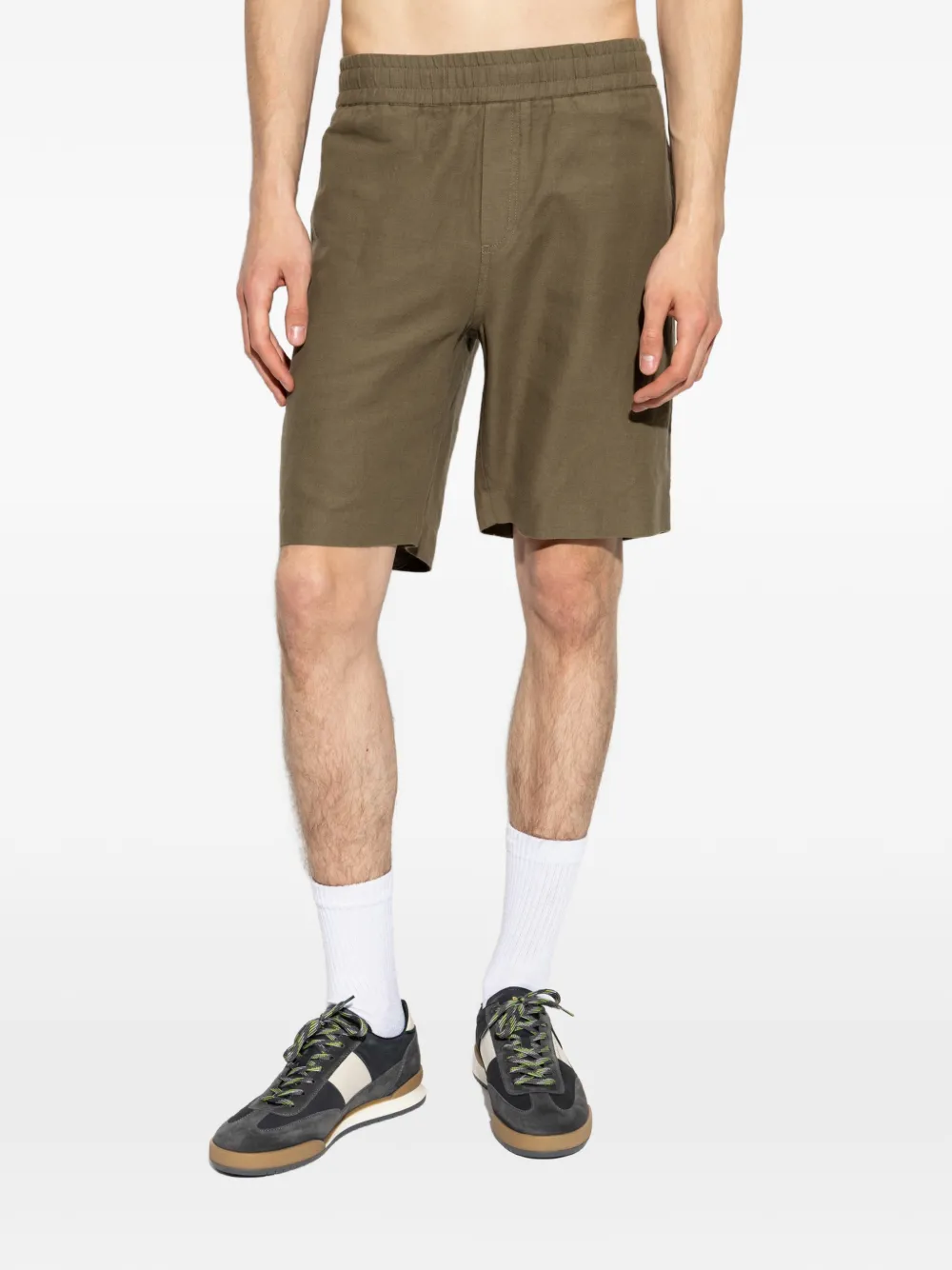 SAMSOE Smith shorts met elastische tailleband Groen