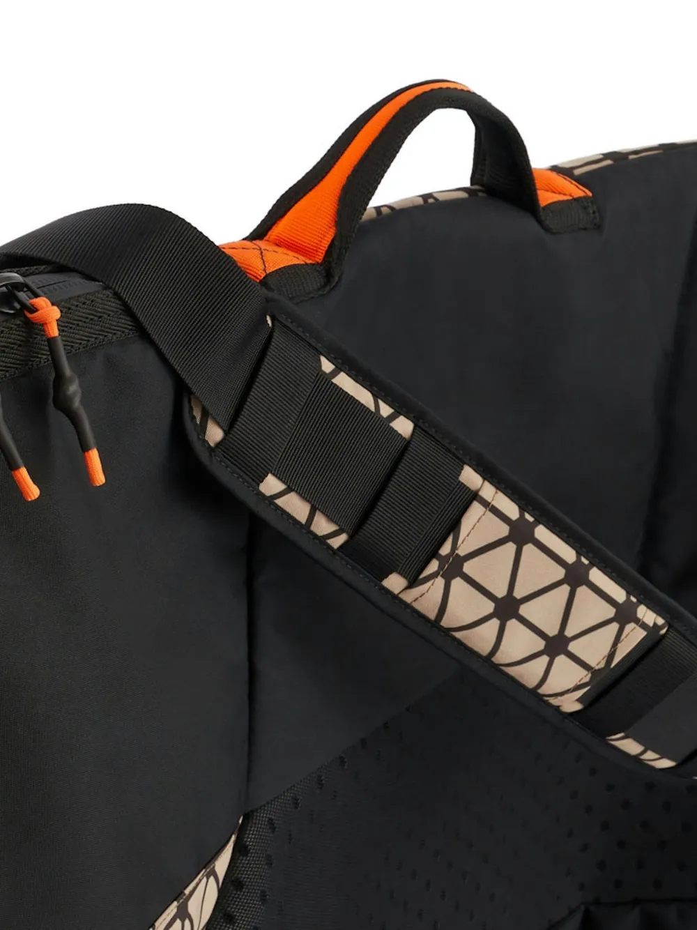 PIQUADRO Expansion surfboard tas met zeshoekige print Beige