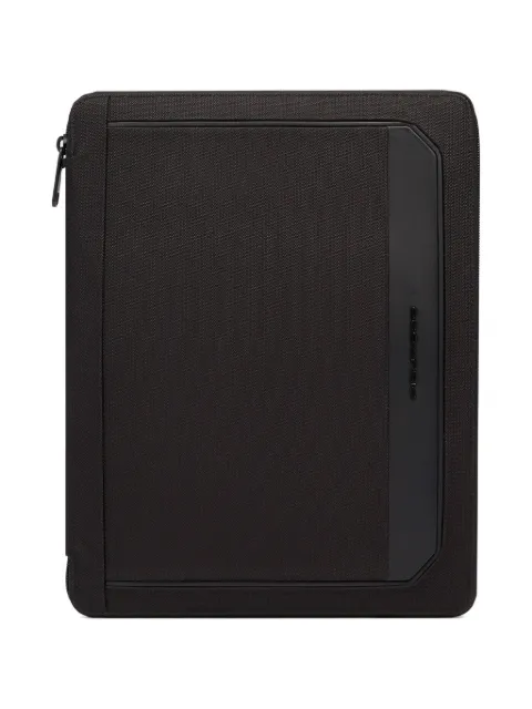 PIQUADRO funda para libreta con ribete de cuero