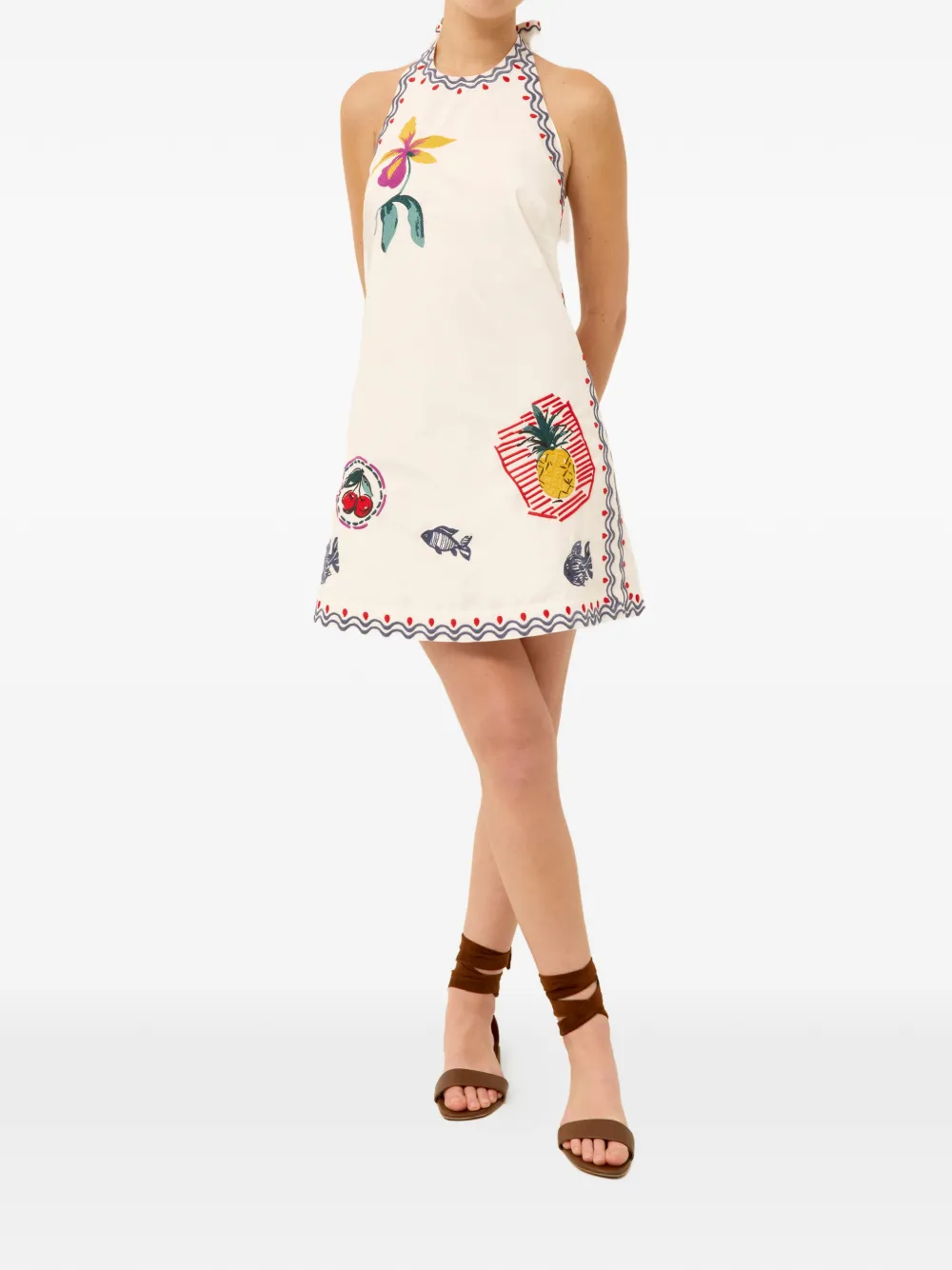 Marie Oliver Patti mini-jurk Wit