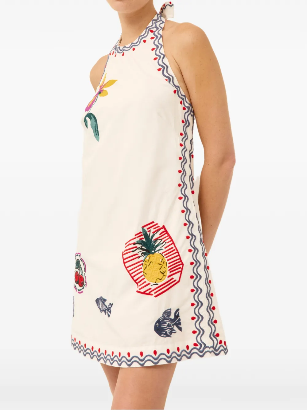 Marie Oliver Patti mini-jurk Wit